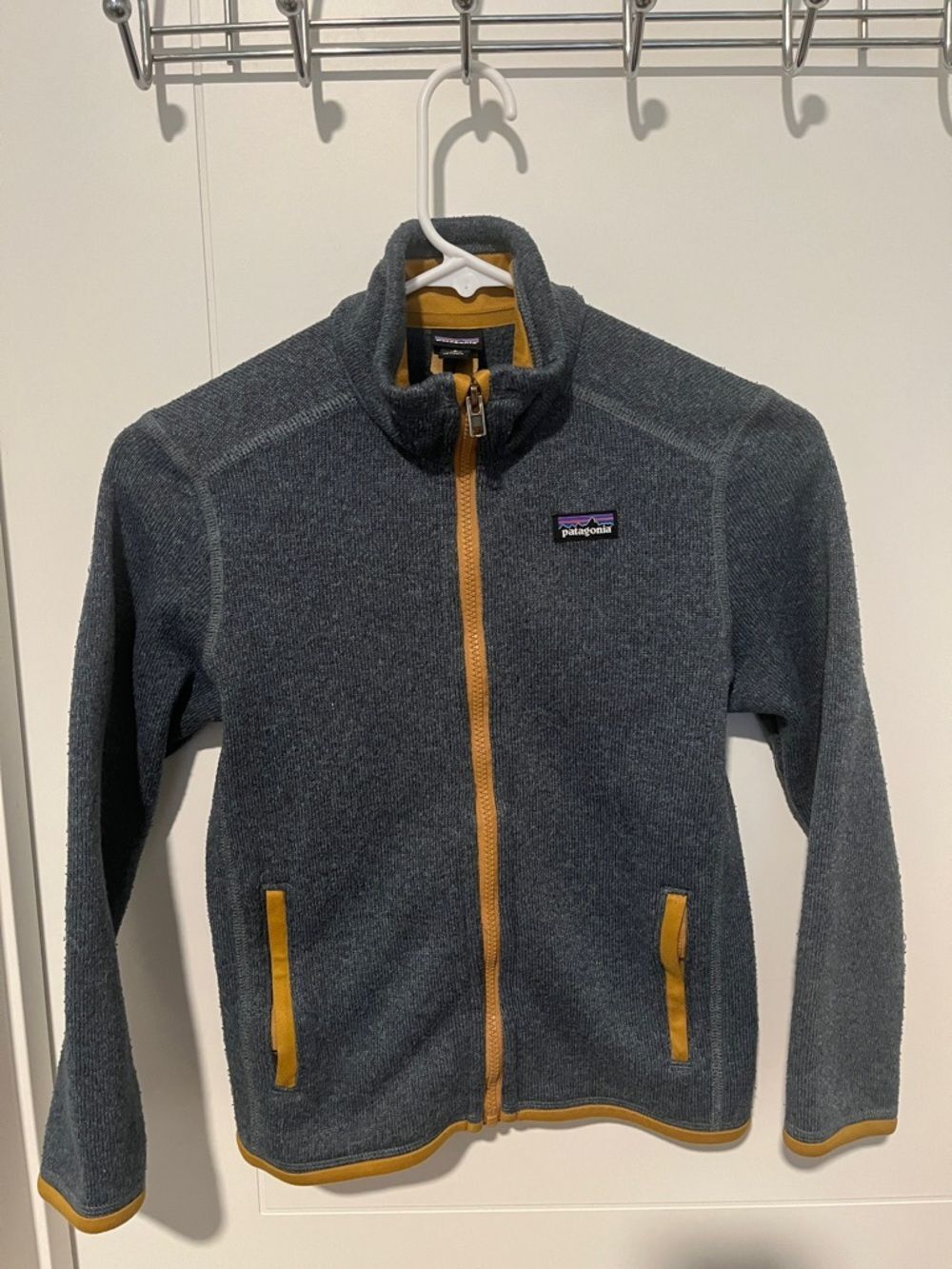 Patagonia Charcoal Gray Fleece Zipper Closure Pockets Jacket Gorpcore Outdoor